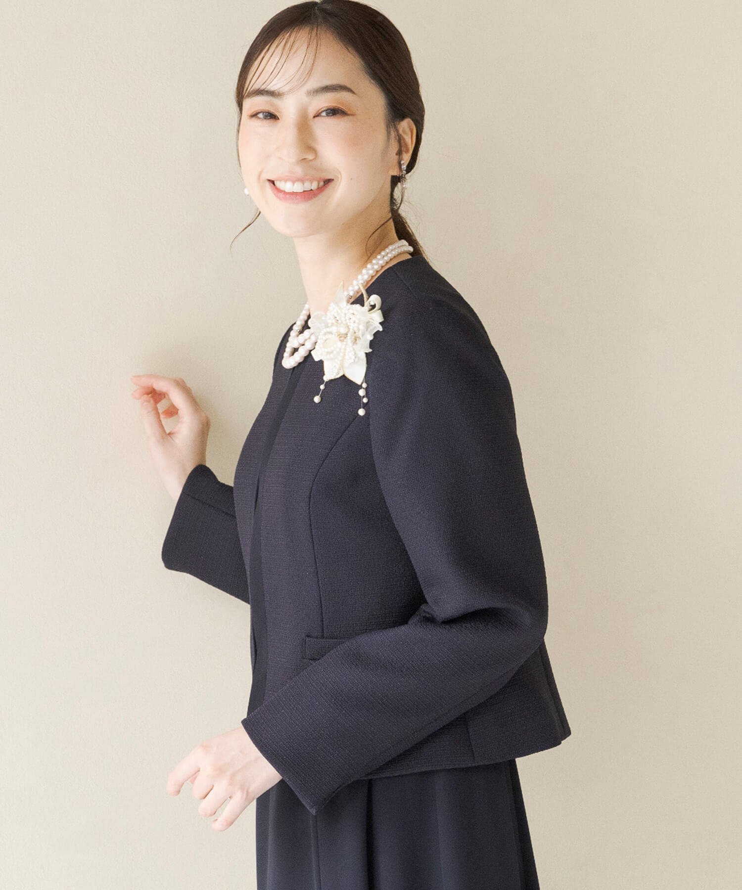 TOKYO SOIR セレモニーに華を,ゆれるパールコサージュ 入学式 卒業式 結婚式 トウキョウソワール アクセサリー・腕時計 ブローチ・コサージュ・バッジ ホワイト【送料無料】