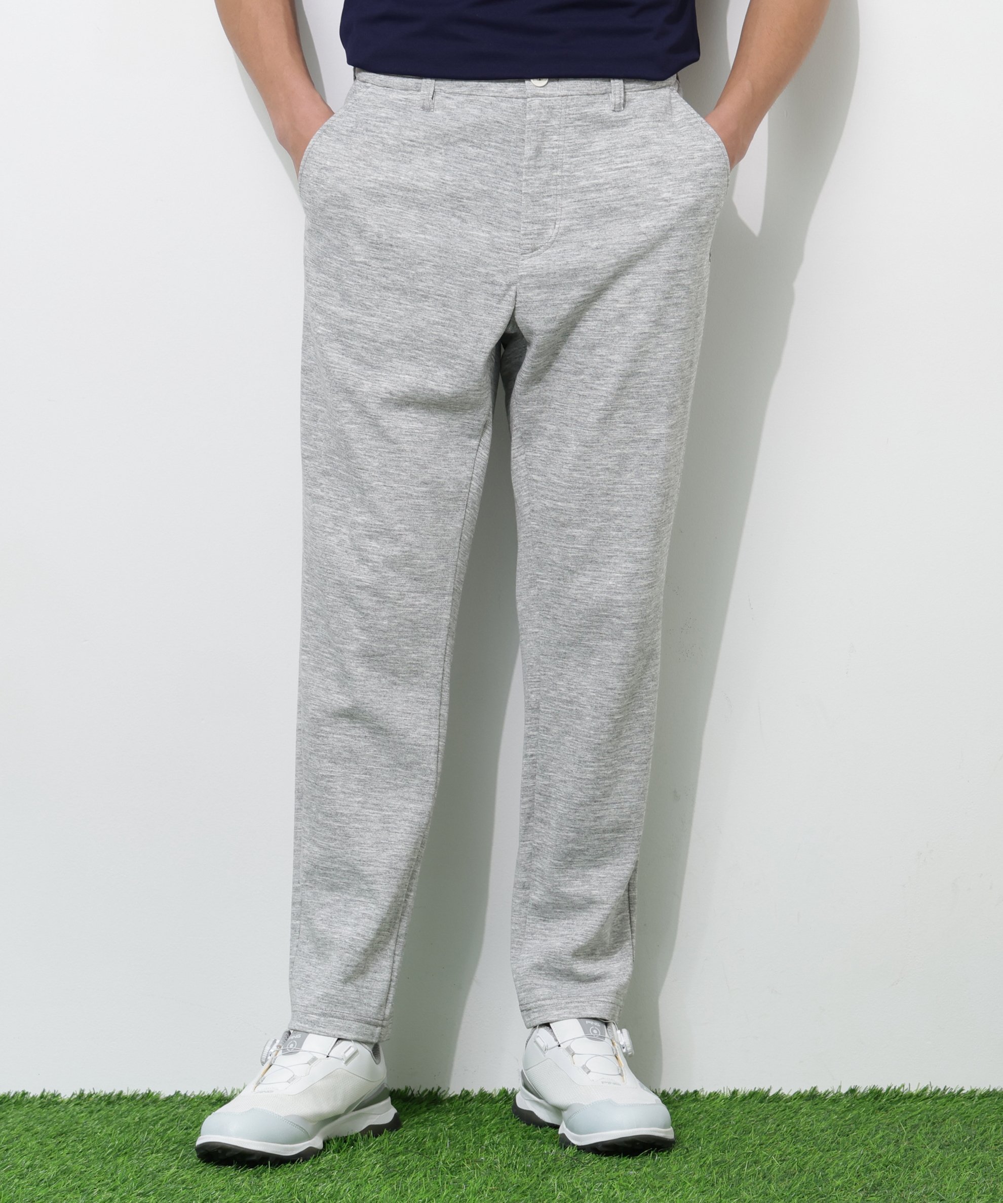 PING APPAREL 全方向ストレッチダブルフェイスドライミックスアイストーンスウェットパンツ ＜NATIVE＞ (MENS) ピン アパレル パンツ その他のパンツ ネイビー グレー ブルー ホワイト