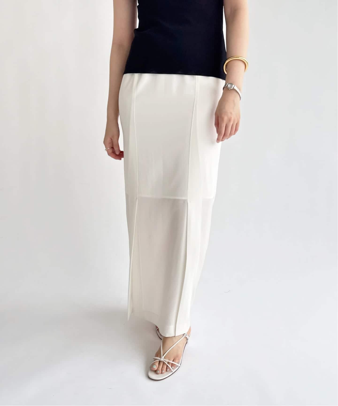 EDIT.FOR LULU 【Hella/ヘラ】sheer pencil skirt エディット フォー ルル スカート その他のスカート ホワイト【送料無料】