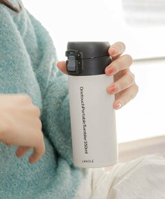 LAKOLE ワンタッチポータブルタンブラー[350ml] ラコレ 食器・調理器具・キッチン用品 水筒・マグボトル ホワイト グレー ブラック ピンク ベージュ ブルー ネイビー