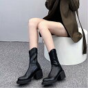 【SALE/34%OFF】Aimoon Vカット ショートブーツ レディース厚底 ミニミニストア シューズ・靴 ブーツ ブラック ブラウン