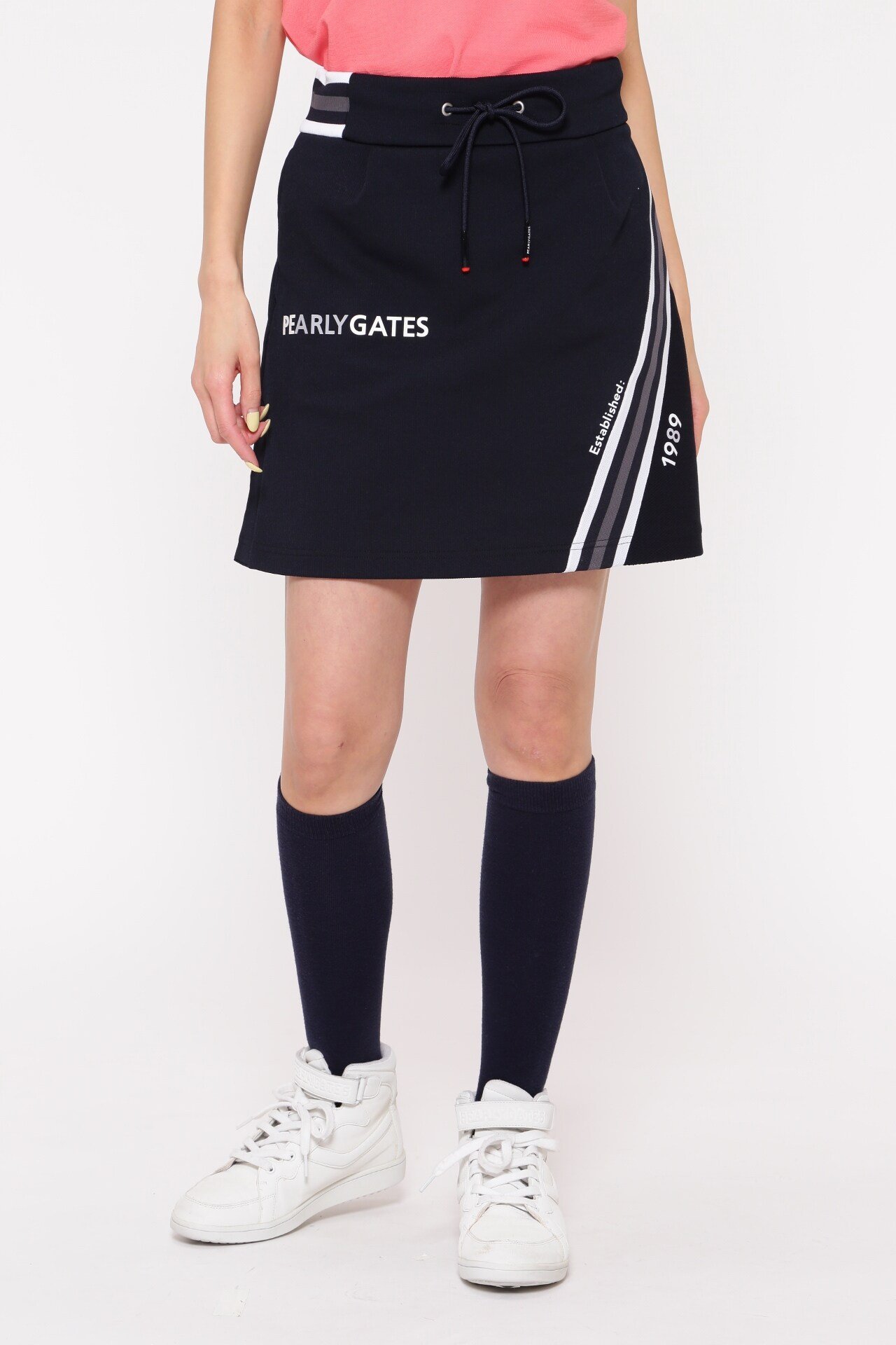 PEARLY GATES チェックインレイジャガード スカート＜Relaxシリーズ＞ パーリーゲイツ スカート その他のスカート ホワイト ブルー