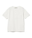 BEAMS PLUS 【別注】REMI RELIEF / ヘンリーネック 半袖 ポケット Tシャツ ビームス メン トップス カットソー・Tシャツ ネイビー ホワイト【送料無料】
