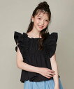 JENNI love 2wayフリルブラウス ジェニィオンラインショップ トップス シャツ・ブラウス ブラック グリーン ホワイト【送料無料】