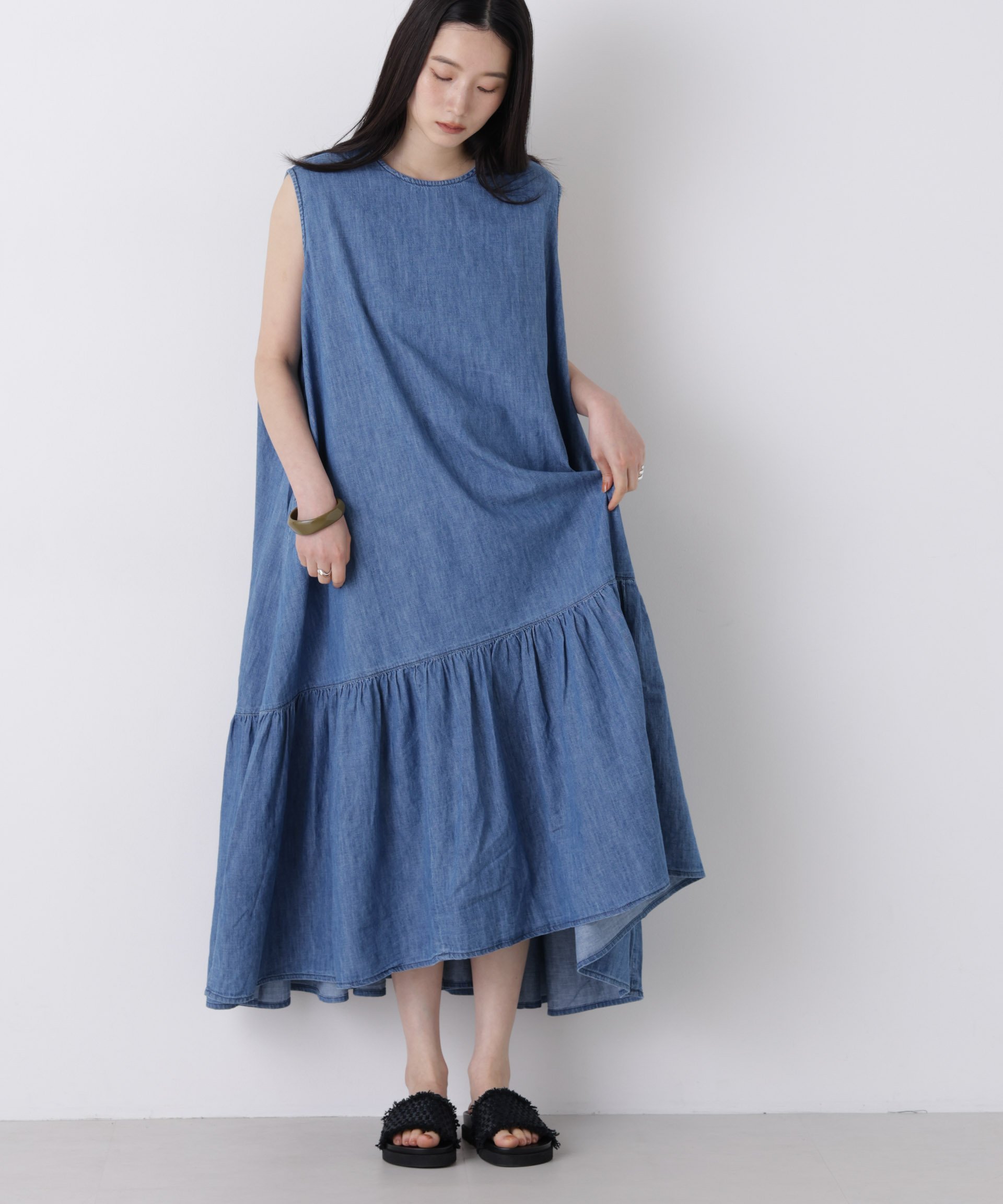 【SALE／30%OFF】NANO universe Healthy DENIM/Pitaya ナノユニバース ワンピース・ドレス ワンピース ブルー【送料無料】 stylife-15676342 Rakuten Fashion サンプル画像3