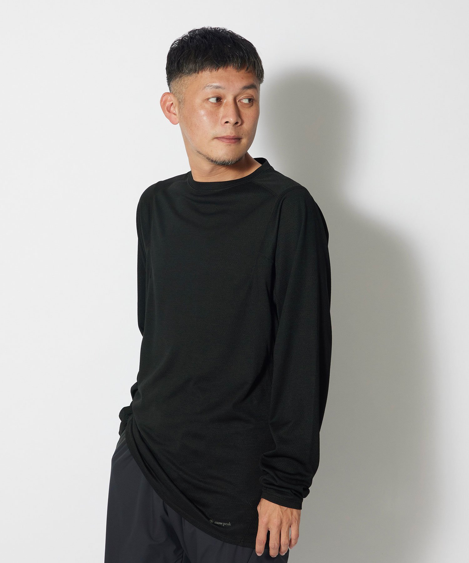 楽天Rakuten Fashion【SALE／30％OFF】Snow Peak Recycled Pe/Wo L/S T shirt スノーピーク トップス カットソー・Tシャツ ブラック カーキ【送料無料】
