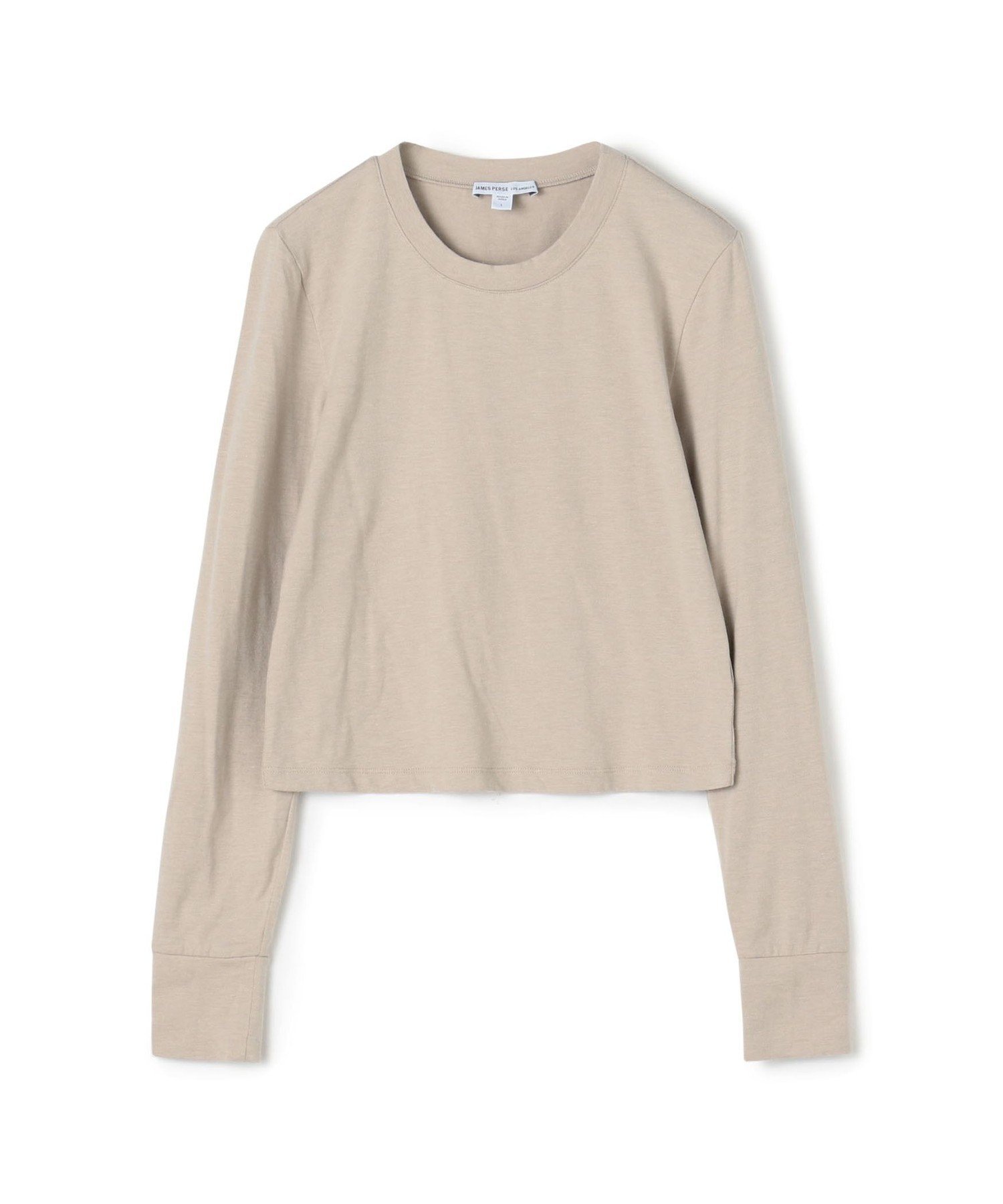 コットンポリエステル クロップドTシャツ WMTP3925 トゥモローランド トップス カットソー・Tシャツ ホワイト ベージュ ブラック