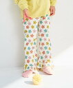 pairmanon 【リブコットン100】リブ素材 裾フリル フレアパンツ ペアマノン パンツ ジャージ・スウェットパンツ ブラック ベージュ ブラウン