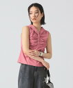 【SALE/50%OFF】Ray BEAMS シャーリング ノースリーブ フーディ トップス ビームス ウイメン トップス その他のトップス ブラック ピンク【...