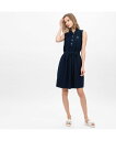 LACOSTE インディゴ糸ポロドレス ラコステ ワンピース ノースリーブワンピース ブルー【送料無料】