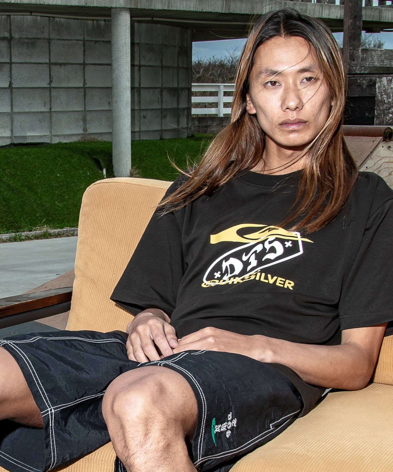 QUIKSILVER DTQS ARC DTS ST 【2026年夏モデル】 クイックシルバー トップス カットソー・Tシャツ ブラック