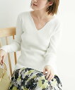 【SALE/60%OFF】ROPE' PICNIC 制菌加工/スリットネックニットプルオーバー ロペピクニック トップス ニット ホワイト オレンジ ネイビー ...