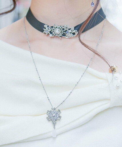 【SALE/20%OFF】axes femme スノークリスタルチョーカー アクシーズファム アクセサリー・腕時計 ネックレス シルバー ホワイト 【SALE/20%OFF】axes femme スノークリスタルチョーカー アクシーズファム アクセサリー・腕時計 ネックレス シルバー ホワイト