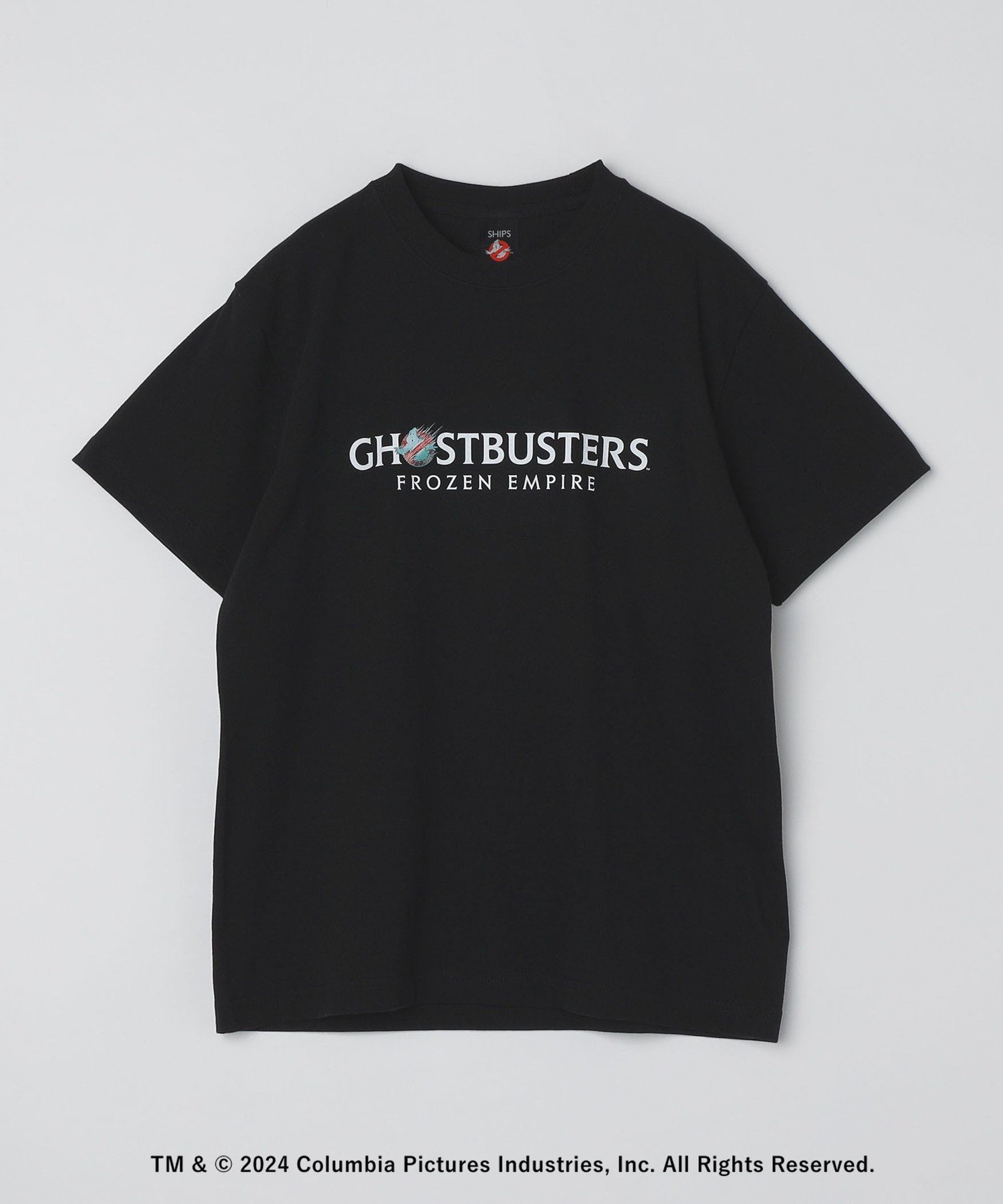 SHIPS SHIPS: GHOSTBUSTERS MOVIE LOGO TEE シップス トップス カットソー Tシャツ ブラック ホワイト【送料無料】