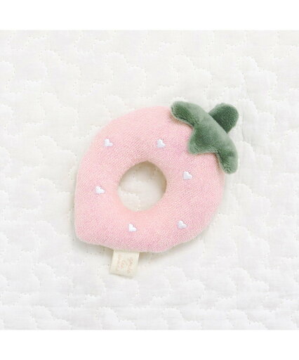 apres les cours いちごラトル エフオーオンラインストア マタニティウェア・ベビー用品 その他のベビーグッズ ピンク apres les cours いちごラトル エフオーオンラインストア マタニティウェア・ベビー用品 その他のベビーグッズ ピンク