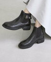 【SALE/30%OFF】carino 本革サイドゴアベルテッドショートブーツ モード・エ・ジャコモ×イング シューズ・靴 ブーツ ブラウン ベージュ【送料無料...
