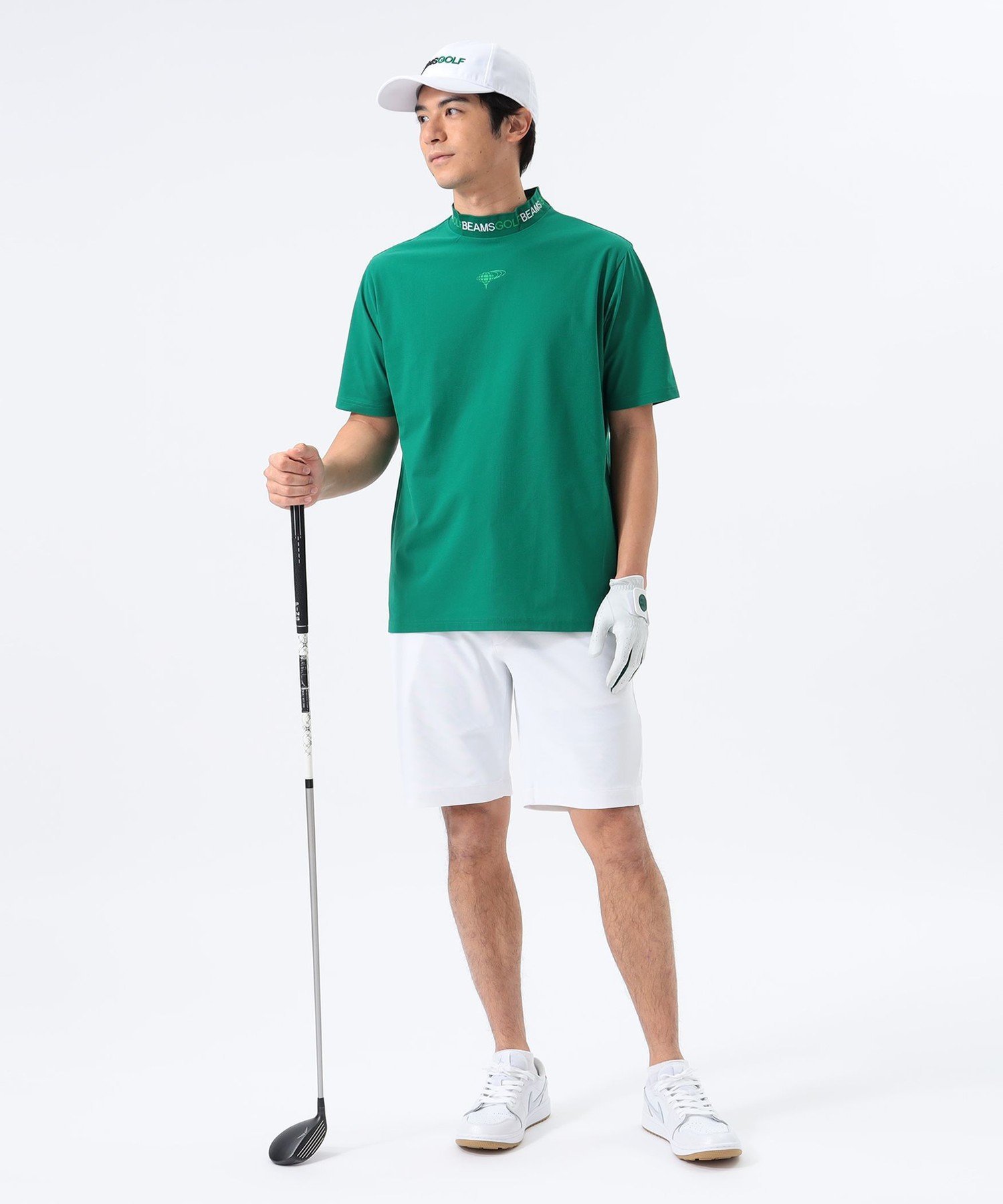 【SALE／50%OFF】BEAMS GOLF ORANGE LABEL ORANGE LABEL / ストレッチ メッシュショーツ ビームス ゴルフ パンツ その他のパンツ ブラック ホワイト【送料無料】