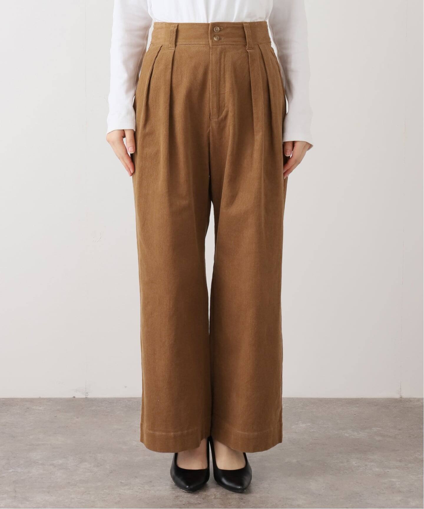 SLOBE IENA コールタックパンツ スローブ イエナ パンツ その他のパンツ ワインレッド ブラウン【送料無料】のサムネイル