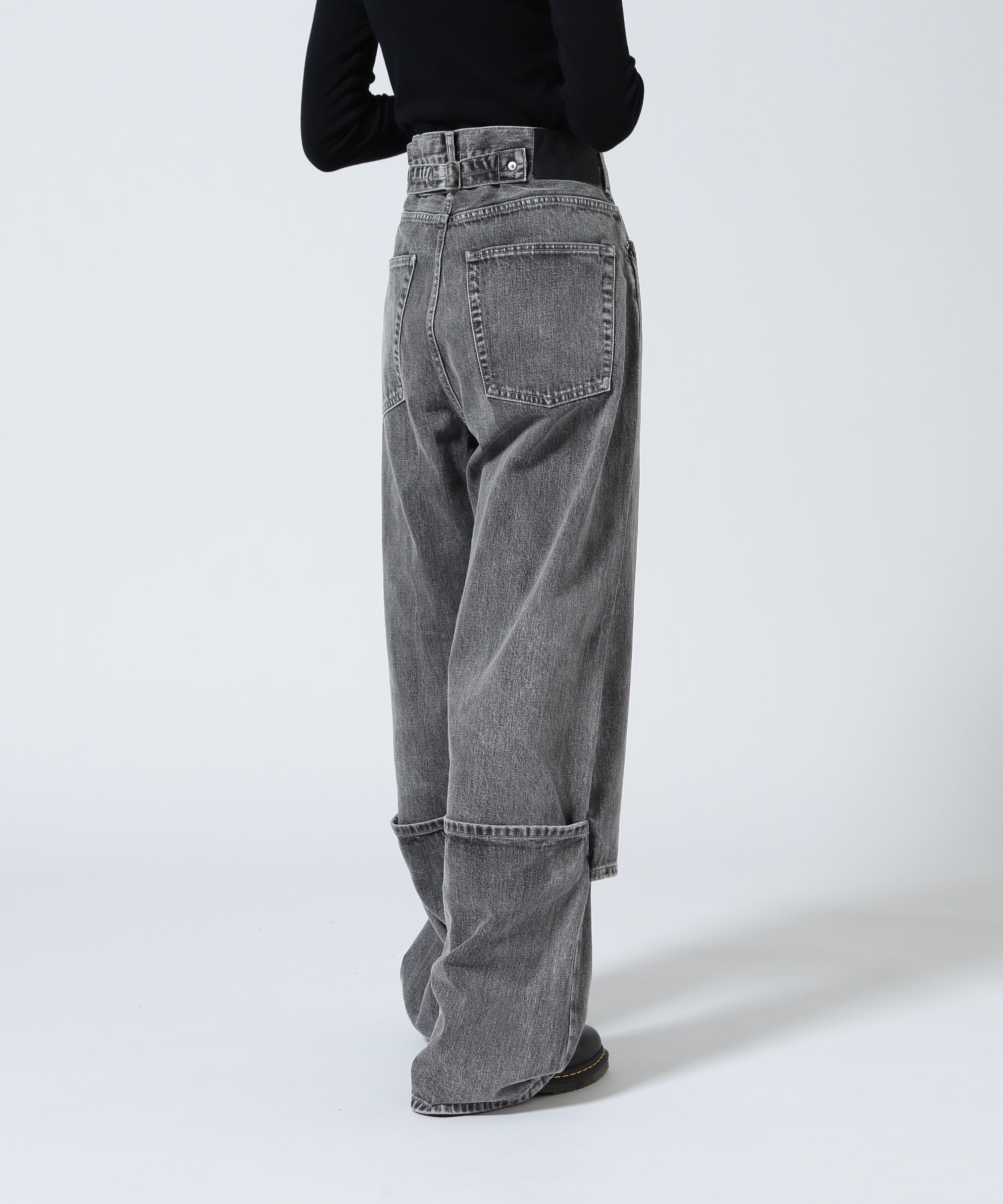 ROYAL FLASH beautiful peopl/ビューティフルピープル/selvedge denim flip hem pants ロイヤルフラッシュ ジャケット・アウター ブルゾン・ジャンパー ブラック