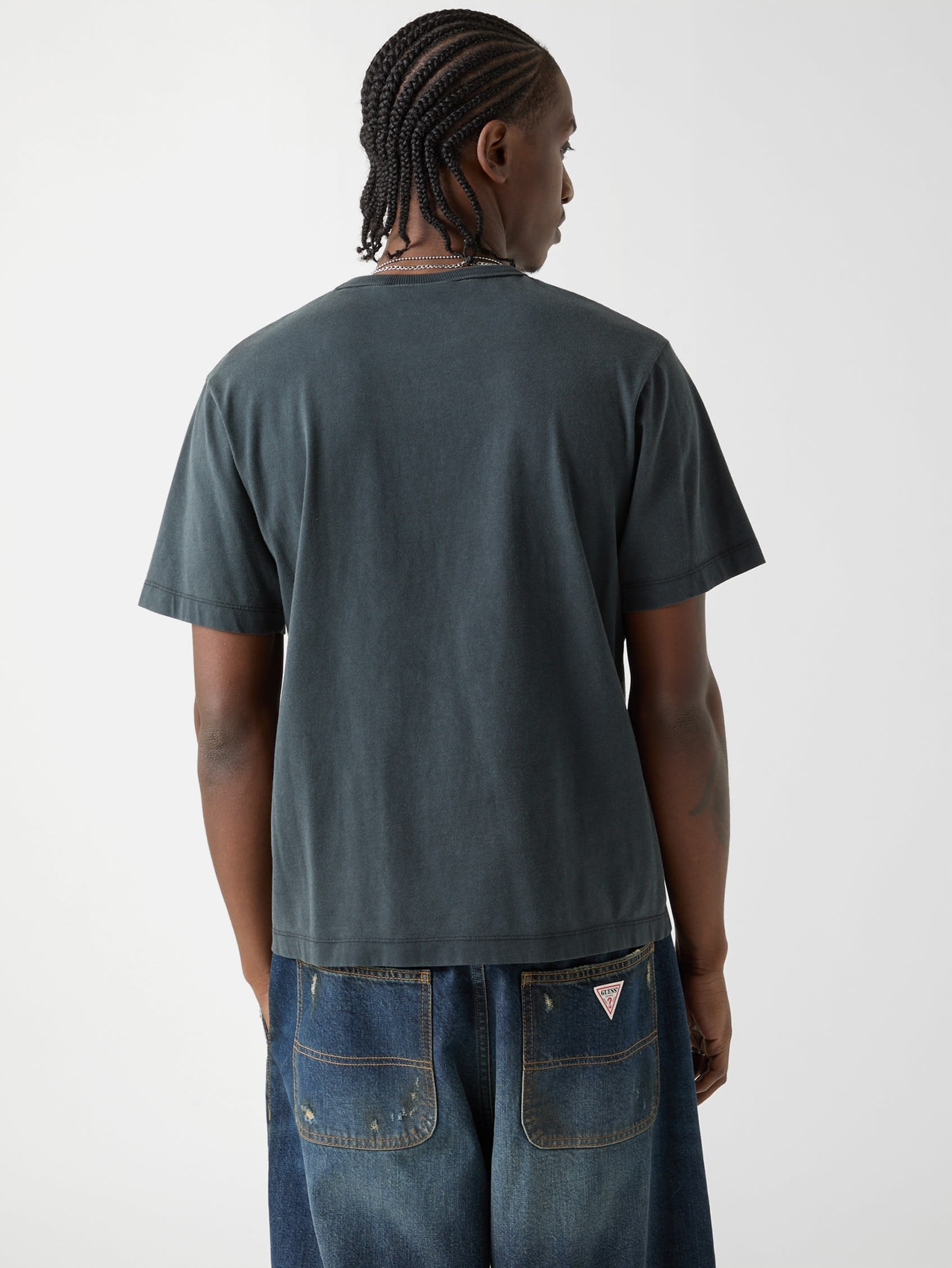 GUESS Originals Tシャツ (M)Auto Repair Tee ゲス トップス カットソー・Tシャツ ホワイト ブラック