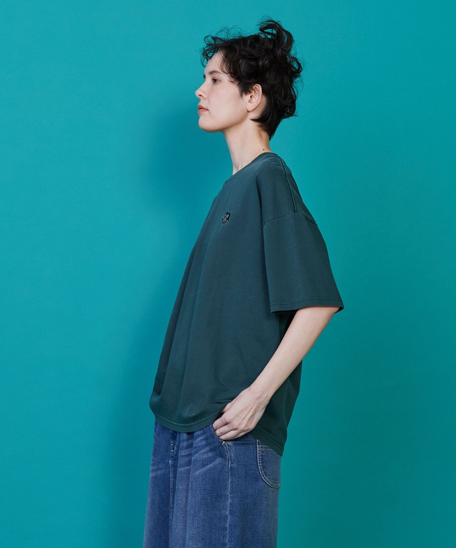 FRAPBOIS FELIX ピグメントT フラボア トップス カットソー・Tシャツ グリーン グレー【送料無料】