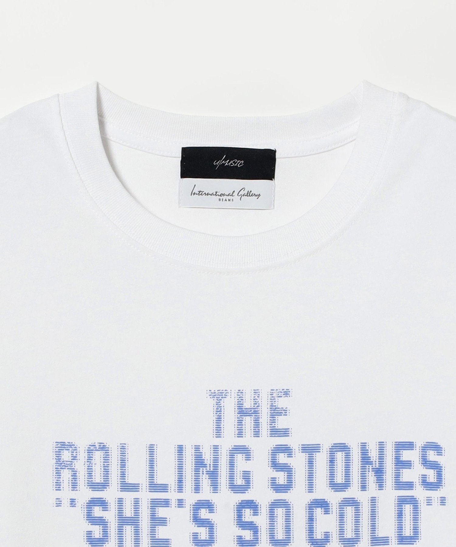 【別注】U/MUSIC * IG / THE ROLLING STONES グラフィック Tシャツ ビームス メン トップス カットソー・Tシャツ ホワイト