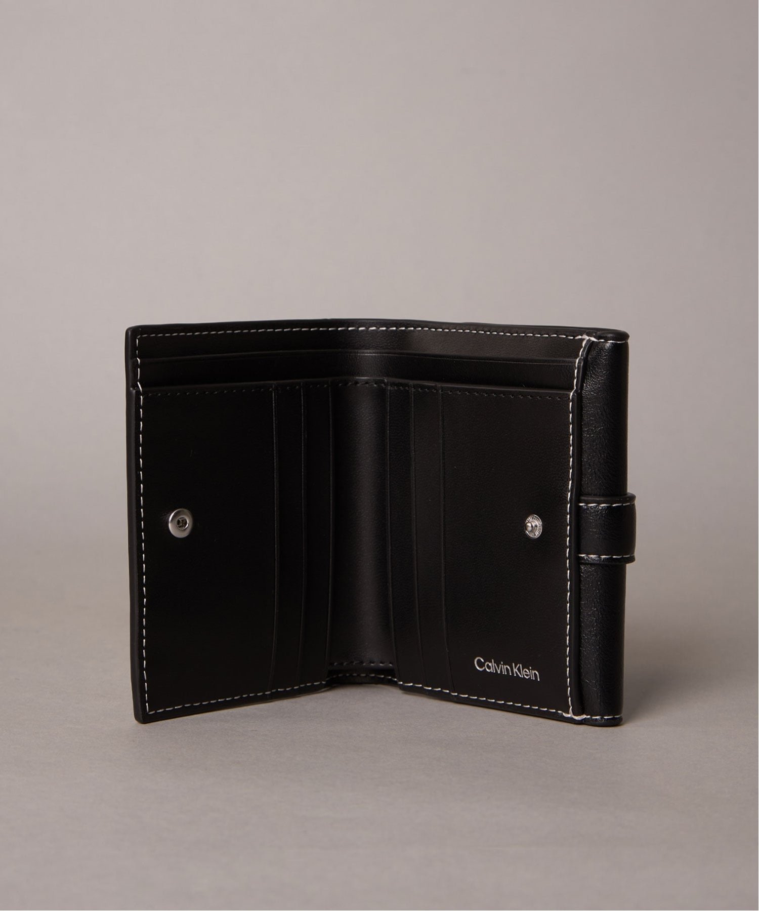 (W)【公式ショップ】 カルバンクライン 財布 - バックル 2イン1 ウォレット カルバン・クライン 財布・ポーチ・ケース 財布 ブラック