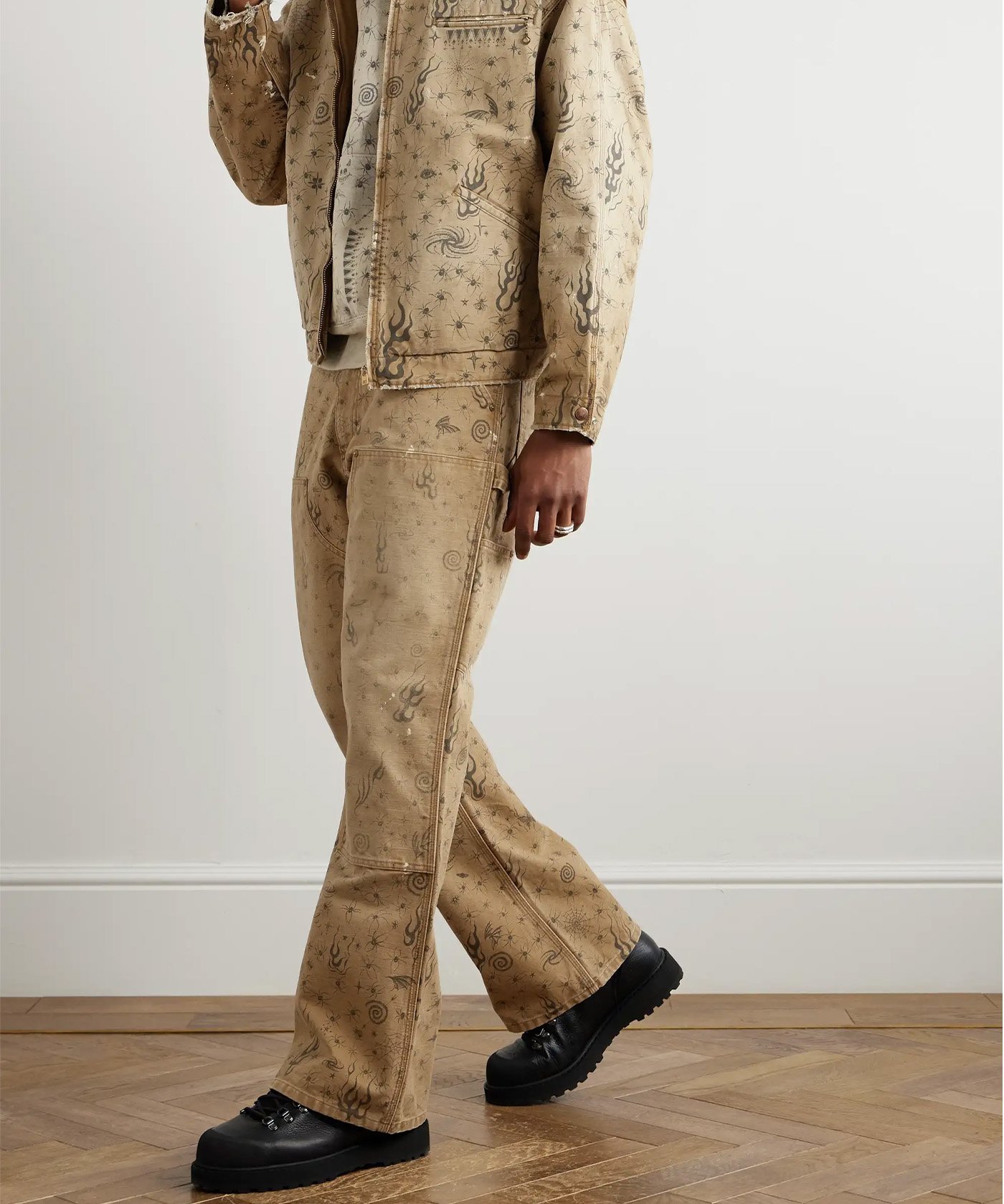 ROYAL FLASH SAINT MICHAEL/セントマイケル/DW_DBL KNEE PNTS/Dr.Woo/BEIGE ロイヤルフラッシュ パンツ その他のパンツ ベージュ【送料無料】