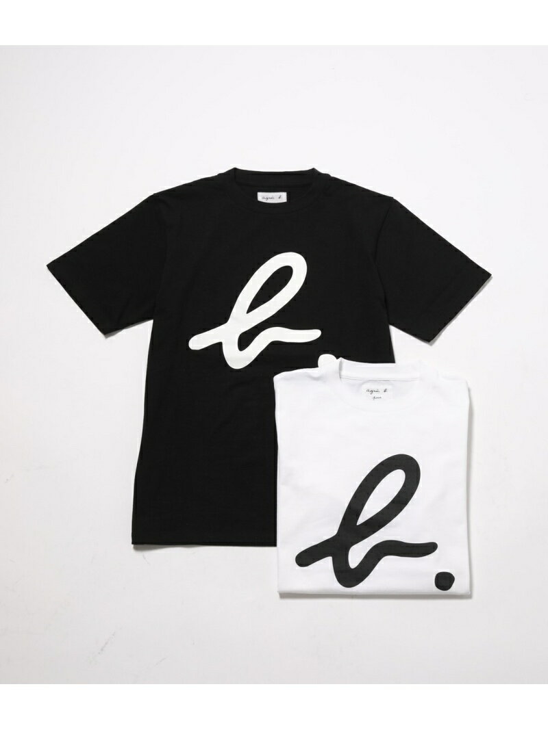 ADAM ET ROPE' 【agnes b. pour ADAM ET ROPE'】T-SHIRTS SERIGRAPHIE アダムエロペ トップス その他のトップス ブラック ホワイト【送料無料】のサムネイル