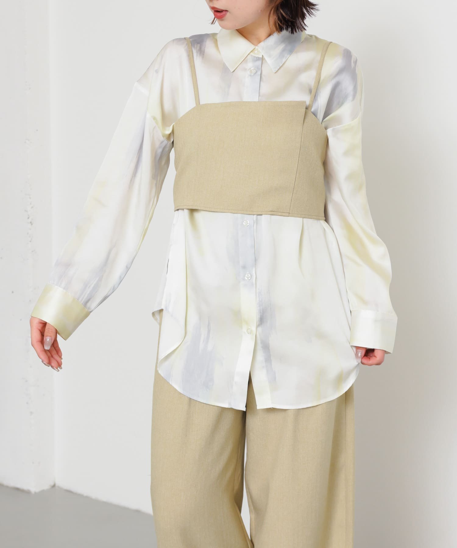 【SALE／50%OFF】SENSE OF PLACE キャミソールビスチェ センス オブ プレイス トップス キャミソール ..