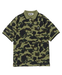 ア ベイシング エイプ ポロシャツ （メンズ） A BATHING APE 1ST CAMO ONE POINT POLO ア ベイシング エイプ トップス ポロシャツ グリーン イエロー【送料無料】