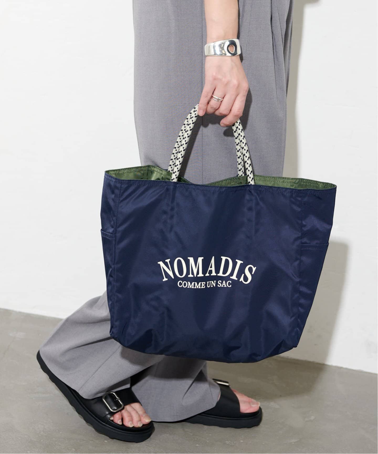 JOURNAL STANDARD 《追加予約2》【NOMADIS/ノマディス】 SAC2W:トートバック ジャーナル スタンダード バッグ トートバッグ ネイビー ピンク【送料無料】