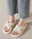【SALE/30%OFF】miniministore クロスベルト厚底サンダルスリッパサンダル ミニミニストア シューズ・靴 サンダル ブルー ホワイト イエロ...