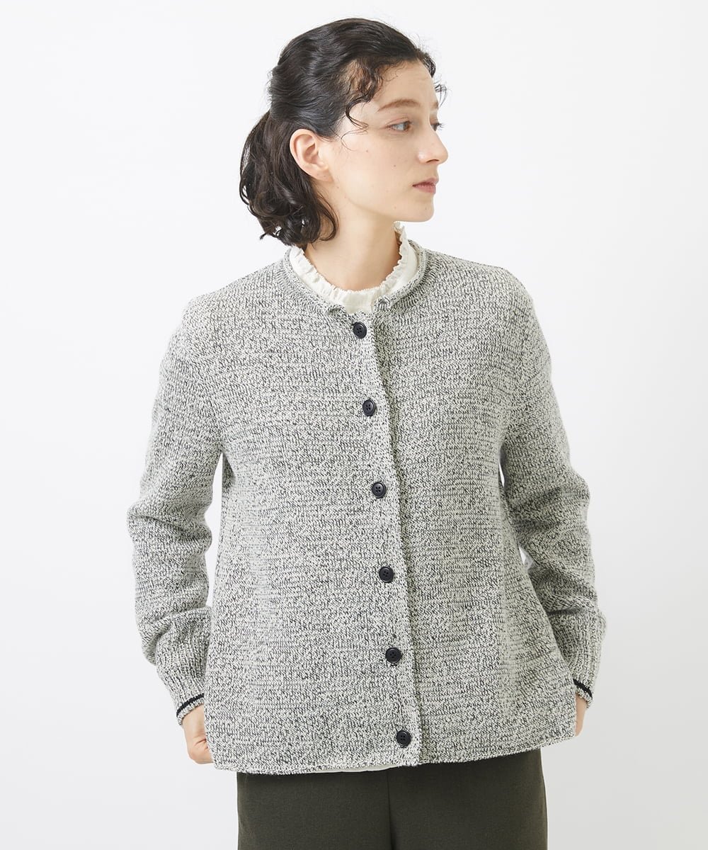 【SALE／50%OFF】GIANNI LO GIUDICE（小さいサイズ） [人気デザイン/日本製]シーレニットカーディガン メゾンドゥサンク トップス カーディガン ブルー レッド ブラック【送料無料】