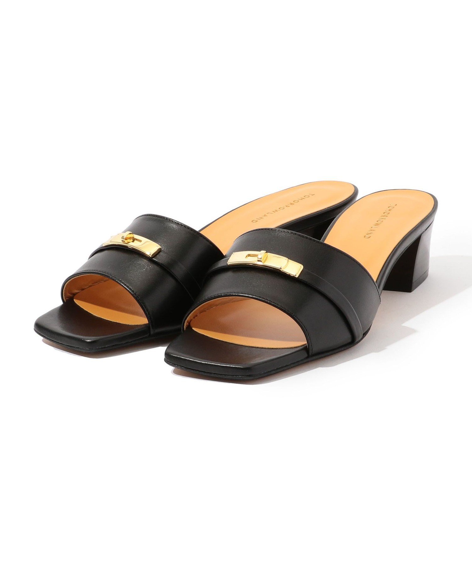 【SALE／40%OFF】TOMORROWLAND GOODS TOMORROWLAND ベルテッド サンダル トゥモローランド シューズ・靴 サンダル ブラック ベージュ【送料無料】