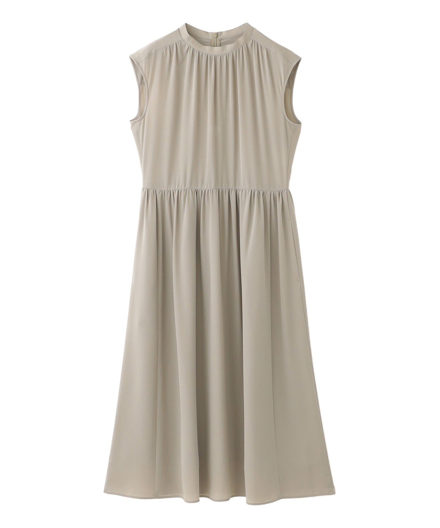 【SALE／26%OFF】MACKINTOSH PHILOSOPHY スタンドカラーギャザーワンピース マッキントッシュ フィロソフィー ワンピース・ドレス ワンピース ベージュ ブラック【送料無料】のサムネイル