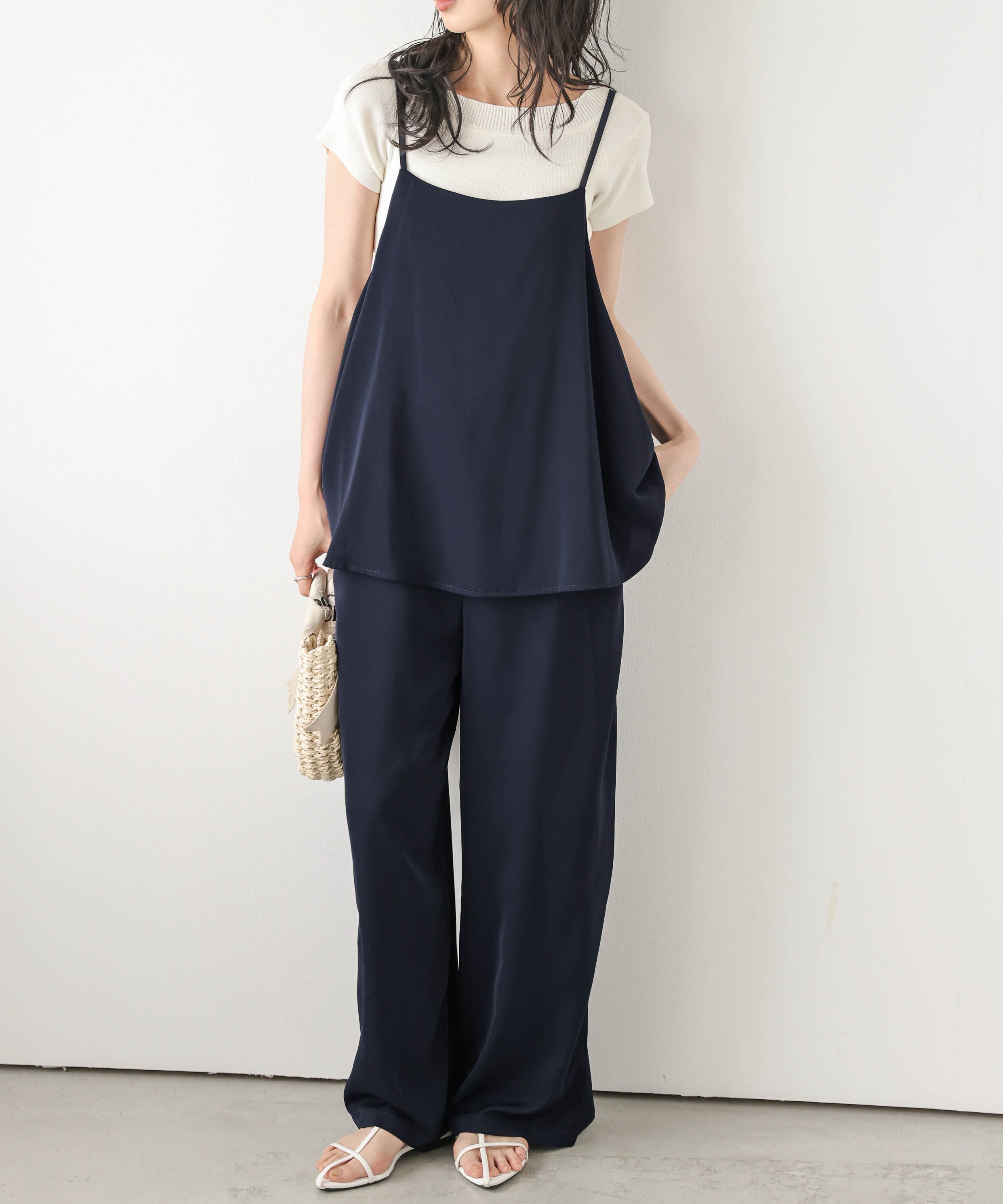 【SALE／33%OFF】La-gemme フレアキャミドッキングオールインワン ラジュール オー...