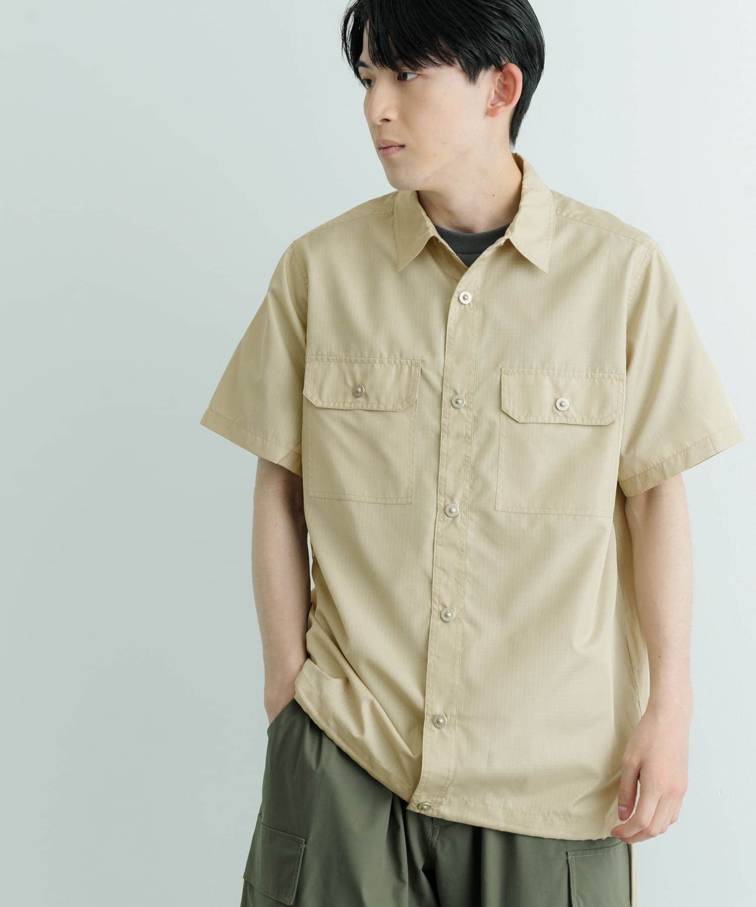 URBAN RESEARCH ITEMS TAION Military Half Sleeve Shirts アーバンリサーチアイテムズ トップス シャツ・ブラウス【送料無料】