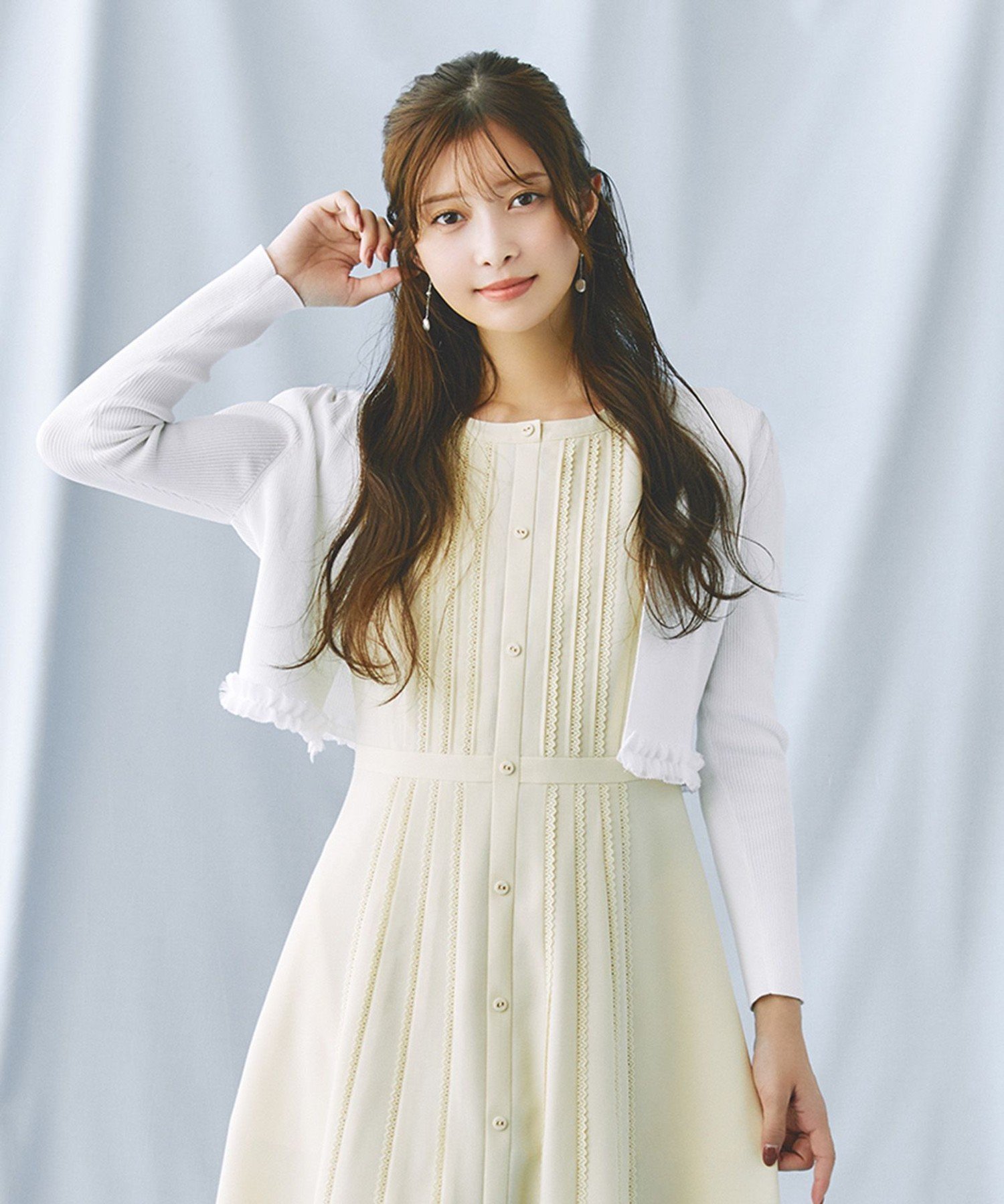 【SALE／30%OFF】TOCCA FRUIT AND NUTS ボレロ トッカ トップス カーディガン ホワイト ピンク【送料無..