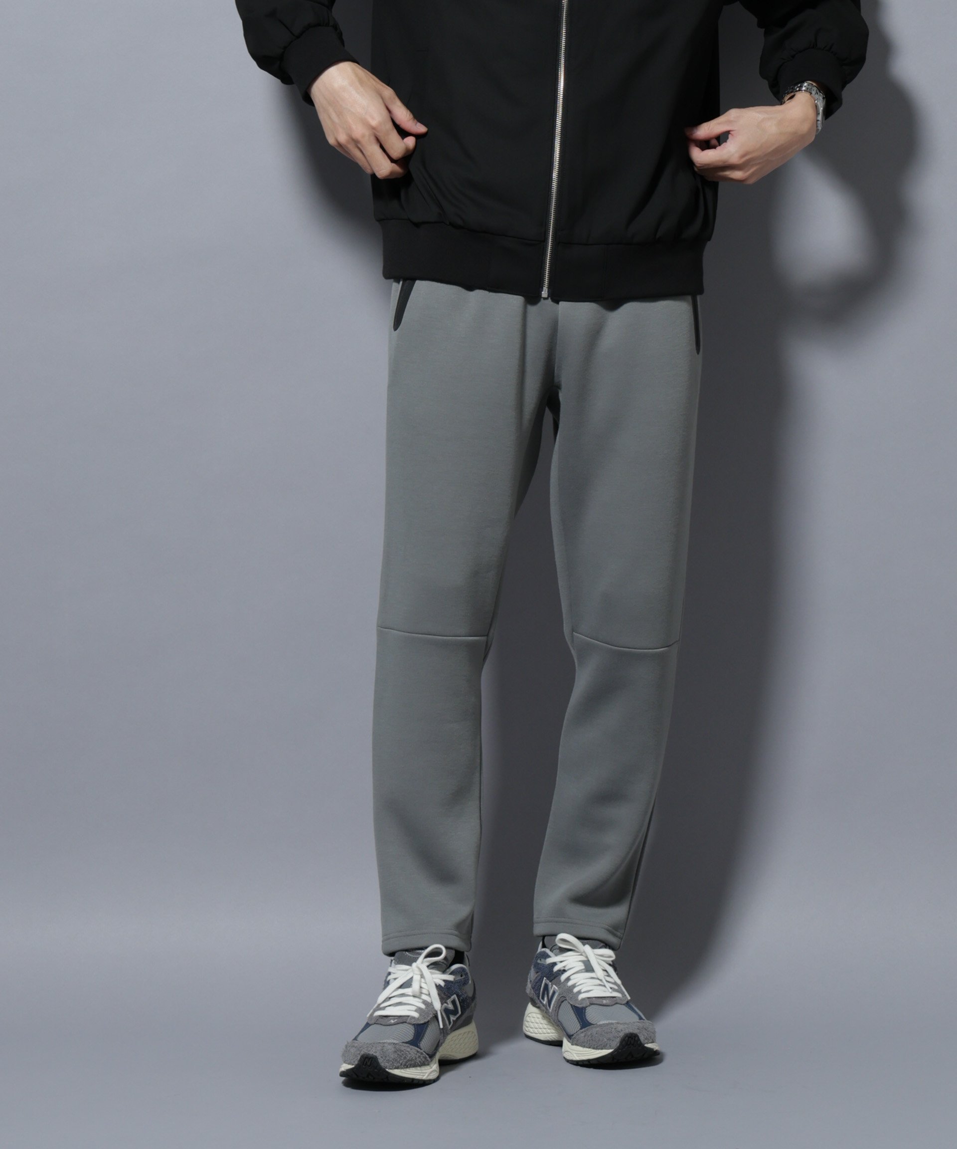 NANO universe パネルダンボールジョガーパンツ(セットアップ可) ナノユニバース パンツ その他のパン..