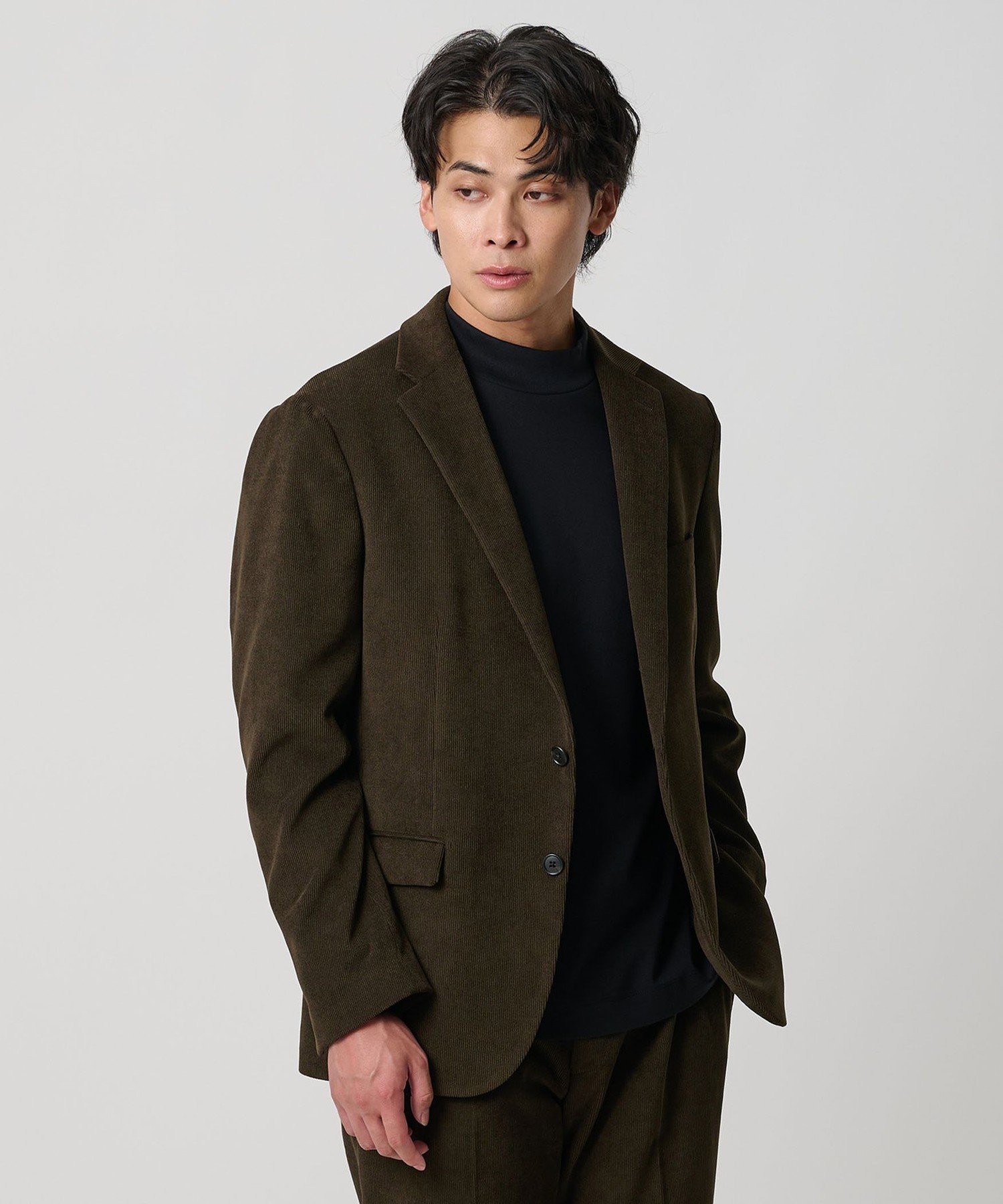 a day in the life コーデュロイ 2ボタンジャケット-セットアップ対応・ウォッシャブル-＜A DAY IN THE LIFE＞ ユナイテッドアローズ アウトレット スーツ・フォーマル スーツジャケット グレー グリーン ネイビー【送料無料】のサムネイル