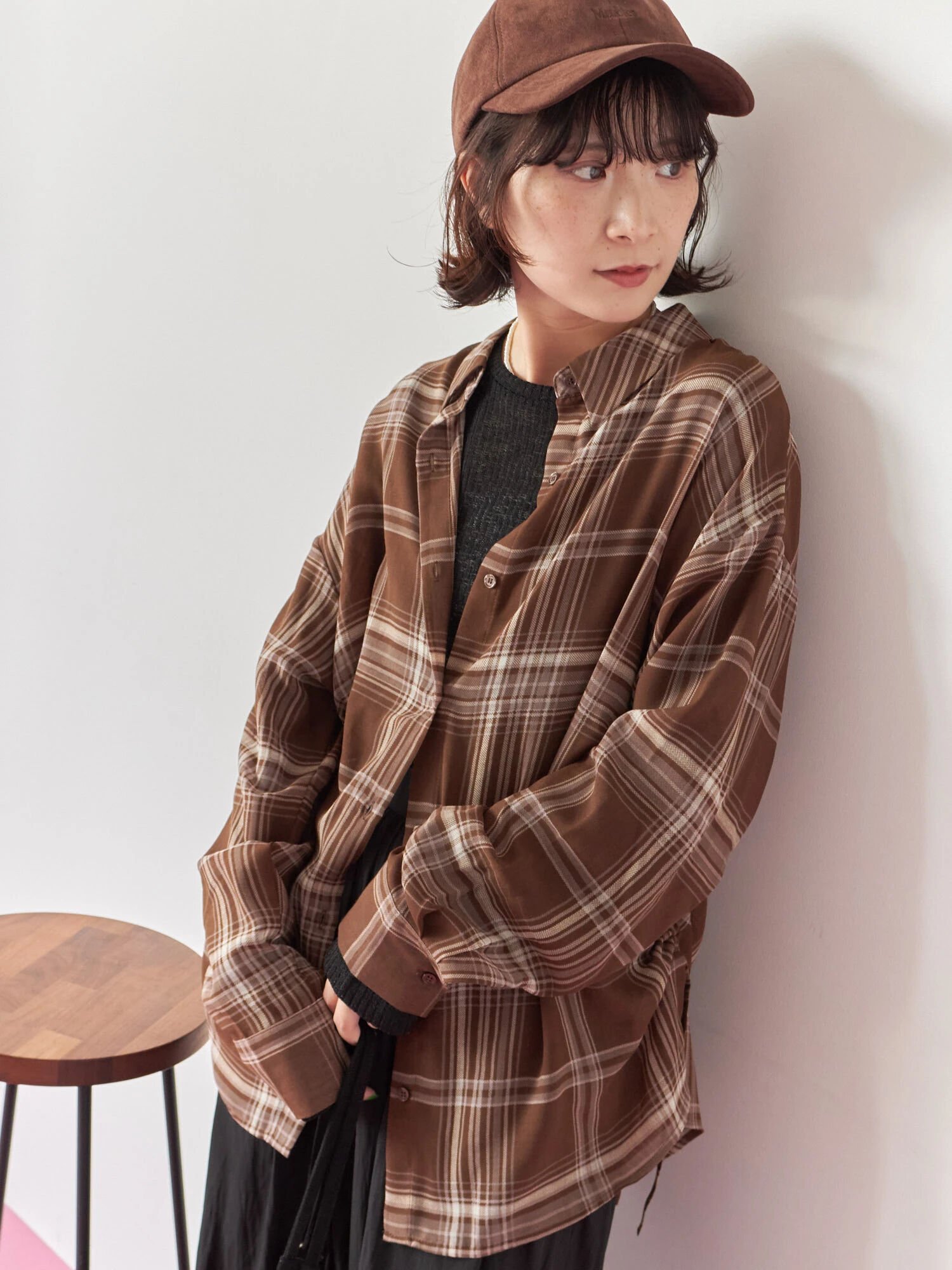 【SALE／60%OFF】Samansa Mos2 blue シアーチェックシャツ サマンサモスモス トッ...