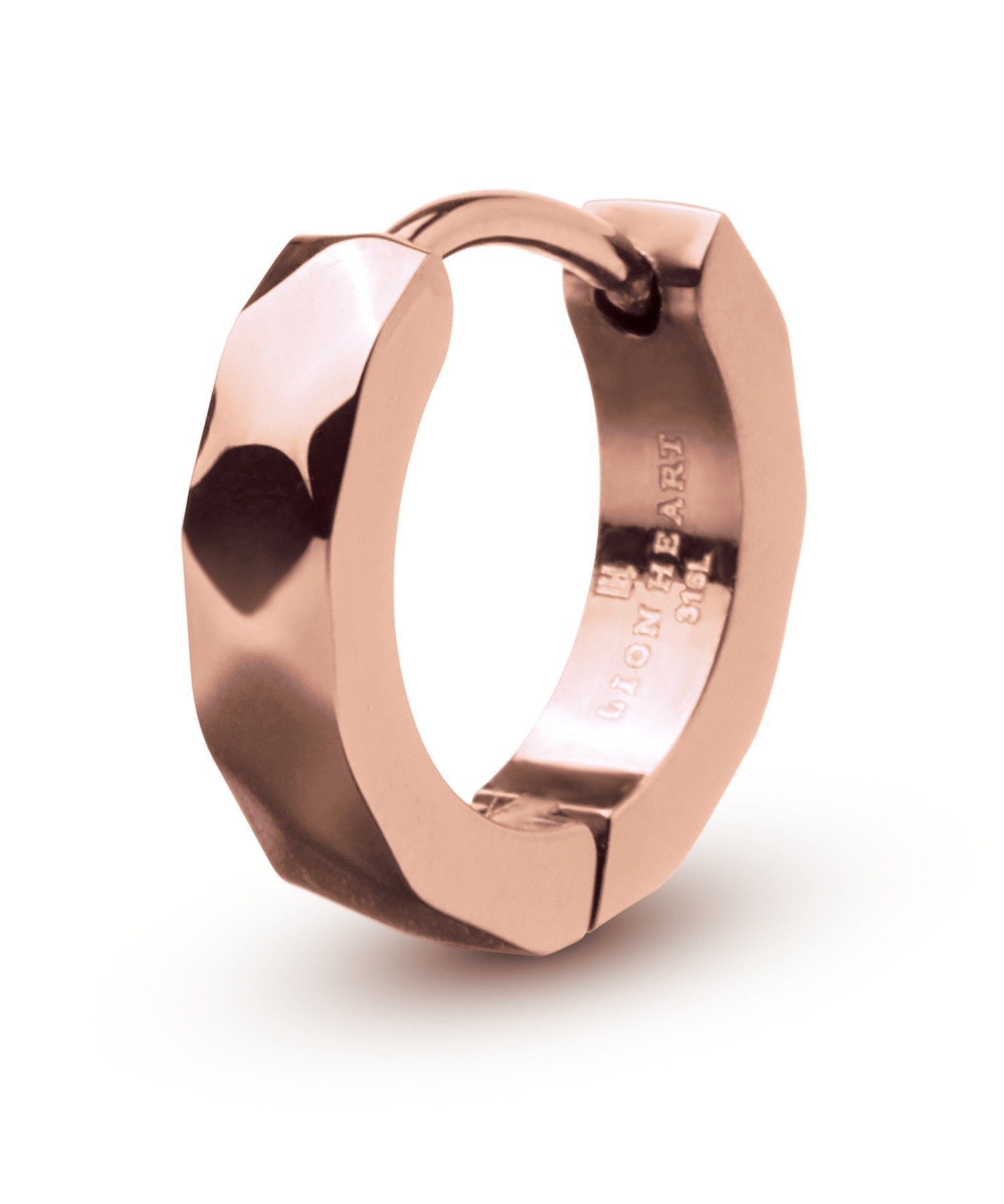 LION HEART LH-1 カッティングフープピアス/サージカルステンレス316L ライオンハート アクセサリー・腕時計 ピアス ゴールド【送料無料】