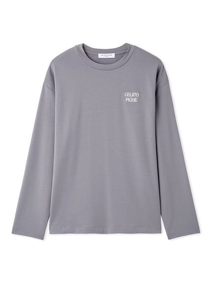 gelato pique 【HOMME】インレイロゴロンT ジェラートピケ トップス カットソー・Tシャツ グレー【送料無料】