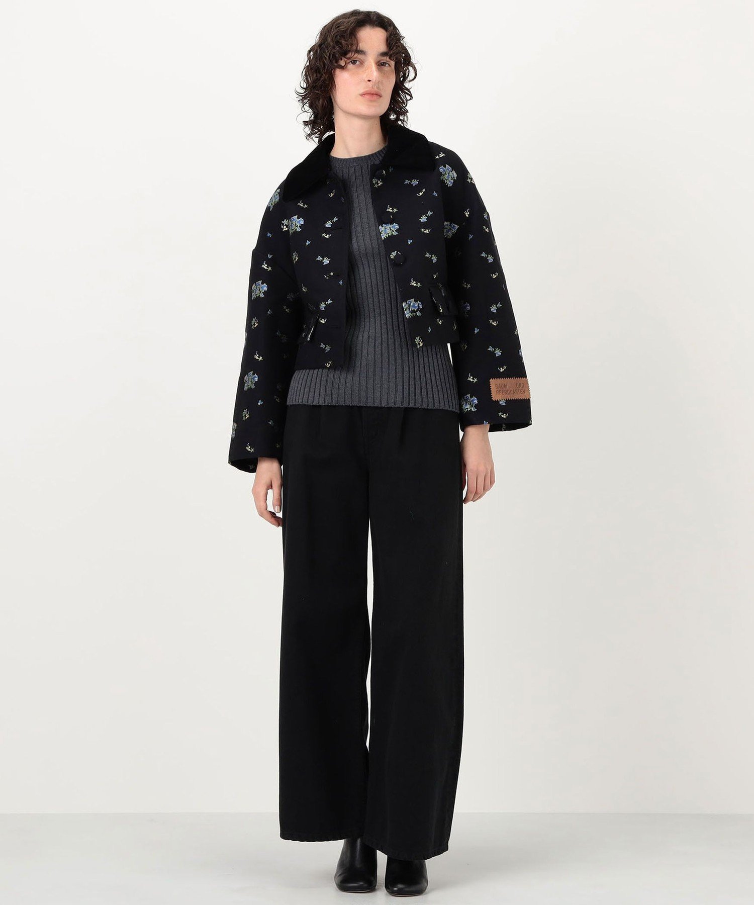 TOMORROWLAND GOODS BAUM UND PFERDGARTEN BEBETH ジャケット トゥモローランド ジャケット・アウター ブルゾン・ジャンパー ブラック【送料無料】