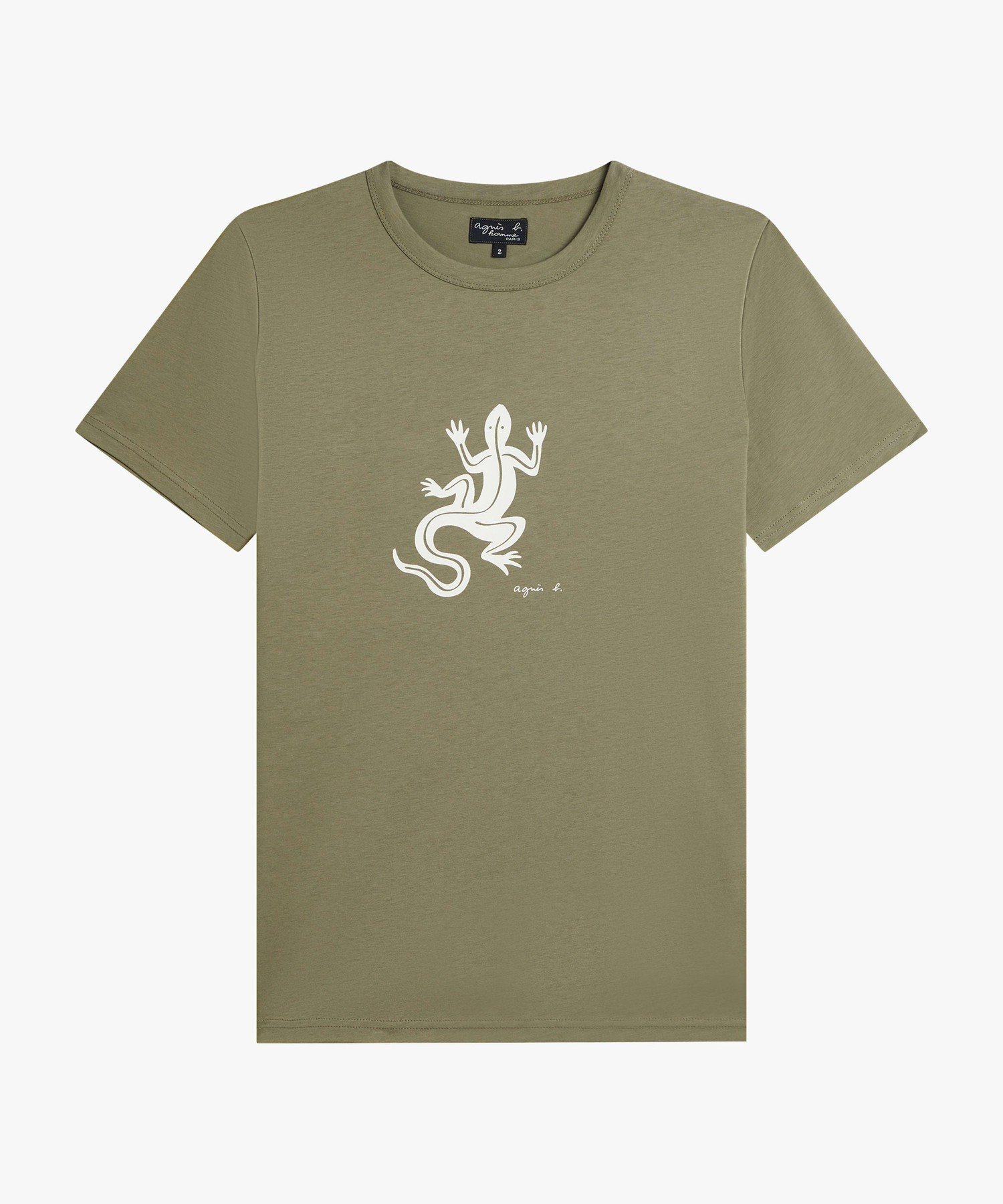 ヒトカゲ  agnes b ロゴTシャツ agnes b.（アニエスベー） tシャツ メンズ ”b.”ロゴ コットン 半袖 T