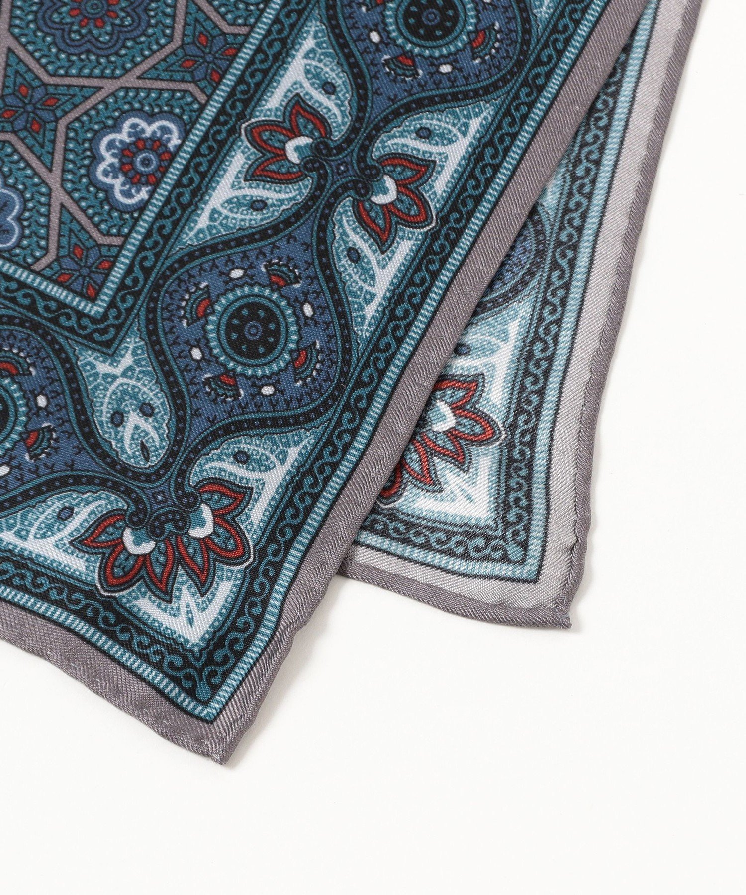 BEAMS F JOHN COMFORT / シルク プリント チーフ ビームス メン ファッション雑貨 ハンカチ・ハンドタオル オレンジ【送料無料】