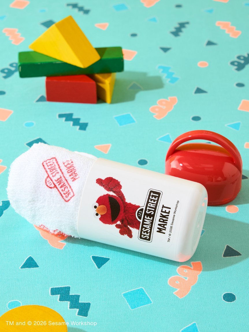 SESAME STREET MARKET 【KIDS】ケース付きおしぼり(ELMO) セサミストリートマーケット マタニティウェア・ベビー用品 その他のベビーグッズ レッド