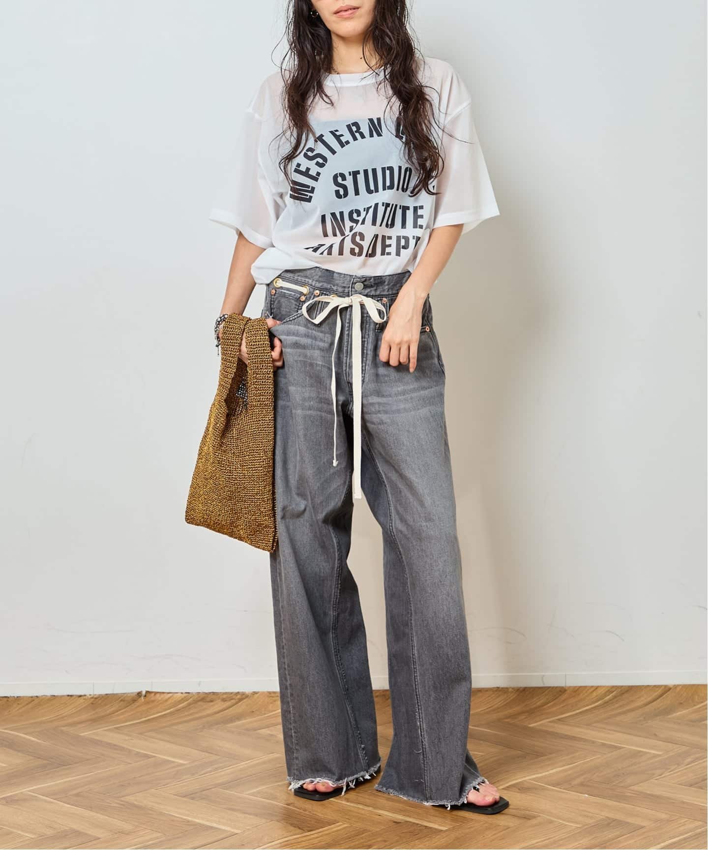 Bonum SHEER LOGO TEE ボナム トップス カットソー・Tシャツ ホワイト【送料無料】