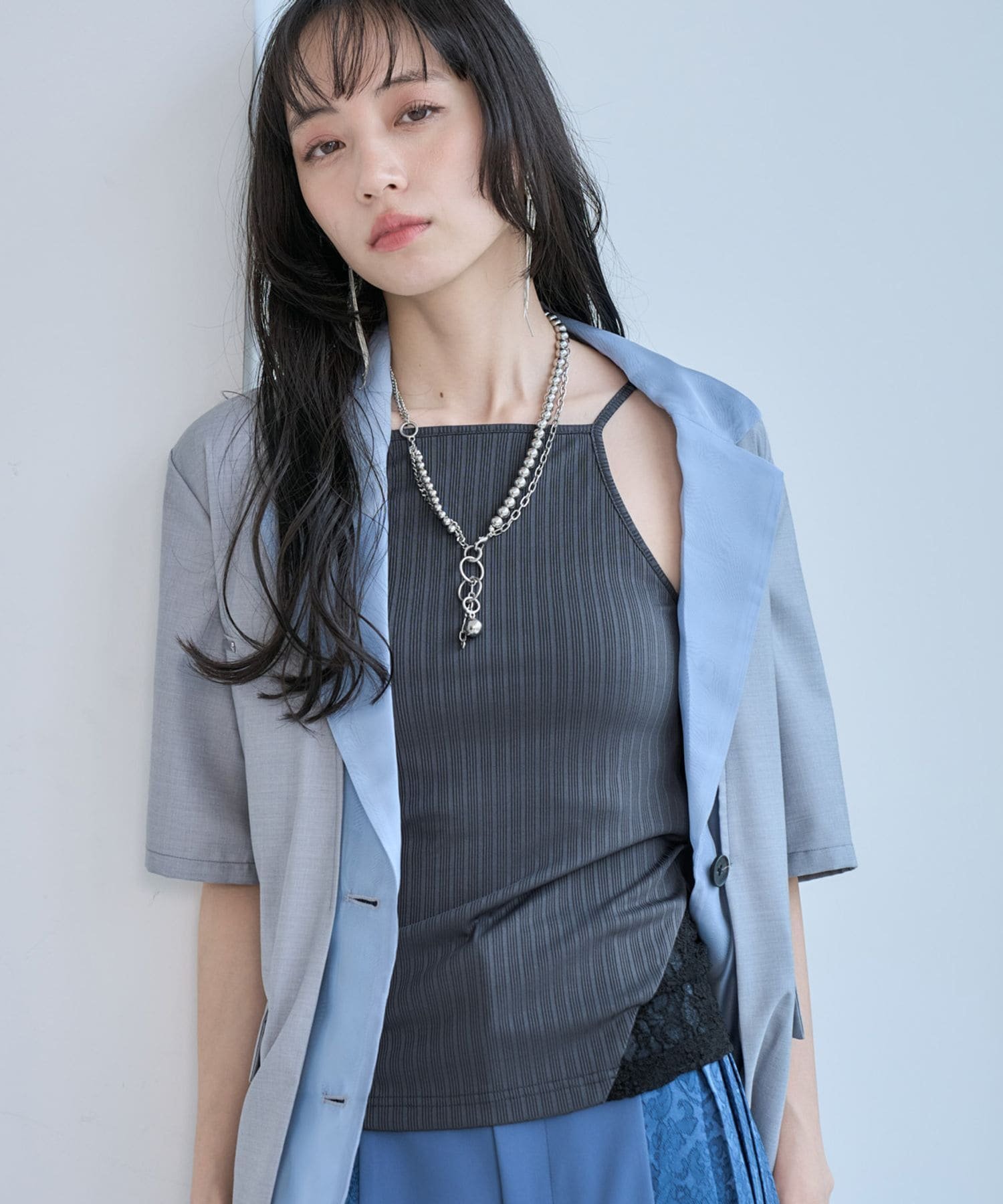 HARE カップツキアメスリキャミソール ハレ トップス その他のトップス ブラック グレー グリーン